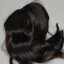 Black Mixed Brown Wig for Black Women 14 Inch Short Wavy Hair Wigs Curly Bob Wig with Bangs Wigs Shoulder Length Wigs for Black Women Bob Style Synthetic Heat Resistant