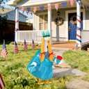 Celltestria 4th of July Goose Outfits Statue of Liberty Porch Goose Costume Independence Day Patriotic Goose Clothes for 23" Geese Outdoor Patio Yard Lawn Garden Decoration