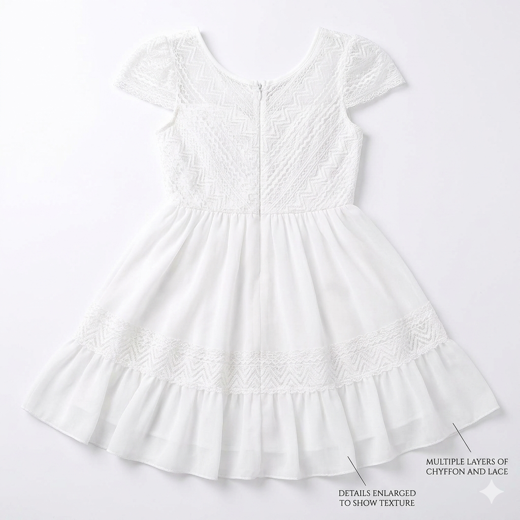 White Dress size 10-11 years