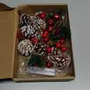 Christmas Decorations Indoor-10FT Enchanting Christmas Garland with 30 LED Lights Battery Operated-Realistic Red Berries & Pine Cones Decor for Tree,Fireplace Mantel,Indoor Holiday Home Decor