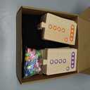 Wooden Board Game, The Wooden Board Can Provide a Gaming Experience for 2 to 8 Players, Featuring 3 Central Hubs, 32 Marbles, and 16 Dice. It is Suitable for Family and Friend Gatherings Board Games