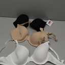 Fruit of the Loom Women's Smooth Cotton T-Shirt Bra Pack - Ultra-Soft, Flexible, and Invisible Under Tees 34C