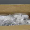 Forbena Potty Training Toilet Seat with Step Stool Ladder, Toddler Kids Potty Seat for Boys Girls, Non Slip Foldable Toilet Training Seat with Soft Cushion, Comfortable Handles (White-Grey)