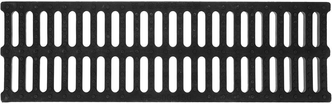 Cabilock Plastic Drain Cover 19.7X5.9X0.8 Inch Outdoor Trench Drain Grate Sewer Cover Channel Grid for Kitchen Floor and Driveway Drainage