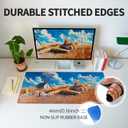 Extra Large Gaming Mouse Pad, Cute Computer Desk Mat, 35.5x15.7 Inches, 4mm Thick Non-Slip Rubber Base, Water Resistant for Home/OfficeAnimal