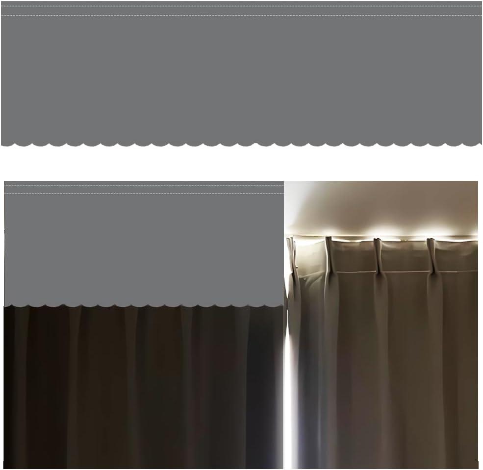 VOVCIG Top of Curtain Light Blocker, 63 x 16.5 inch Portable Light Blocking Curtains Toppers for Window, Easy to Cut and Install, with No Trace When Removed