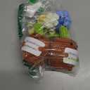 2PCS Positive Crochet Potted Emotional Support Plush Flowers with Positive Card Cheer Up for Room Car Home Office Decor(Blue and Yellow)