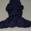 Dog Sweater Fleece Turtleneck Winter Dog Clothes for Dogs Girls Boy, Warm Fleece Puppy Pajamas Onesies, Pet Clothes Puppy Sweater Pjs, Doggy Jumpsuits Doggie Outfit, Dark Blue, Medium (Chest 17in )