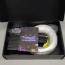 Car Starlight Headliner Kit, Twinkle & Sound Activated RGBW 16W 600pcs*0.02in*9.8ft Fiber Optic Starlight Kit with APP& Remote Controlled, Star Lights for Ceiling Car Roof/ Home Decor