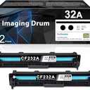 32A Imaging Drum Black Extra High-Yield 2-Pack | 32A CF232A Imaging Drum Replacement for HP 32A Drum Unit CF232A Compatible with Laser Pro M203dn M203dw MFP M227fdn M227sdn M227fdw Printer | CF232A