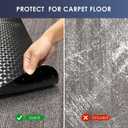 Vicwe Office Chair Mat for Carpet, 63" x 51"Anti-Slip Waterproof Floor Protector Desk Chair Mat for Rolling Chairs, Heavy Duty Chair Mat with Studs,Easy Glide Floor Mat for Home,Gaming