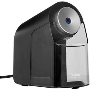 X-ACTO Electric Pencil Sharpener, Heavy Duty Pencil Sharpener for School, Black, 1 Count X-ACTO Electric Pencil Sharpener, Heavy Duty Pencil Sharpener for School, Black, 1 Count