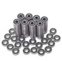 Donepart 100-Pack Skateboard 608 Bearings, Pre-Lubricated Roller Bearings, 8x22x7mm C3 Precision High Speed Sealed Bearings for Electric Motor, Skateboards, Scooters, Longboard, 3D Printer, Wheel Hub