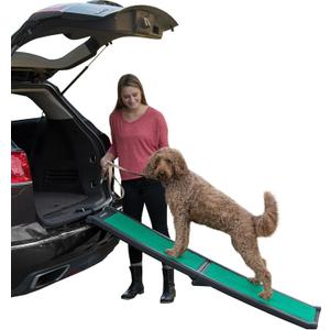 Pet Gear Travel Lite Ramp with supertraX Surface for Maximum Traction, 4 Models to Choose from, 66 in. Long, Supports 150 -200 lbs, Find the Best Fit for Your Pet