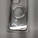 [CD Ring Compatible with MagSafe Invisible Stand] Magnetic for iPhone 15 Case, [Electroplated Bumper Non-Yellowing][Look as Bare iPhone] Slim Clear Case with Holder for Women Men Girls (Black)