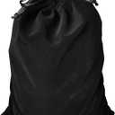 Black Velvet Cremains Urn Bag for Human Ashes - for Use Inside The Urn - Size 12" X 16" (380 Cubic Inches Capacity) - Includes a Resealable PE Material Ashes Storage Bag (Black, X-Large)
