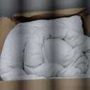 ACCURATEX Lightweight Duvet Insert King Size - Summer Bedding Comforter - 250GSM Filled Thin Duvet - Soft & Breathable, Quilted Comforters with 8 Tabs, White, King 104x90 Inches