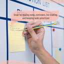 7 x Mr. Pen- Lined Sticky Notes, 4" x 6", 6 Pads, 45 Sheets/Pad, Pastel Color, Sticky Notes with Lines, Ruled Post Stickies, Memo Pads, Self-Stick Note Pad for Office, School, Home, Study & Organization