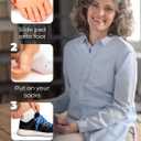 Homergy Metatarsal Foot Pads - Soft Gel Ball of Foot Cushions for Pain Relief, Ultra-Thin Sleeve Design, Stays in Place, Breathable & Reusable - Fits Heels, Flats, Sneakers (4 Pads / 2 Pairs)