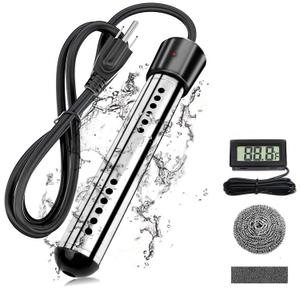 2000W Immersion Water Heater, Portable Bucket Water Heater with Digital LCD Thermometer,Electric Submersible Water Heater with Stainless Steel Cover Heats up to 5 gallons of Water in Minutes,UL Listed