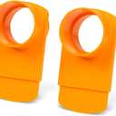 POWERTEC 70294-P2 2-1/2" Integrated Blast Gate Clog Resistant, Anti Gap Tapered ABS Plastic Fitting for Dust Collection Systems  2 Pack