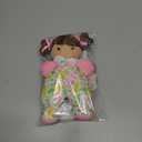 June Garden 9" My First Doll Zuri - Soft Plush Baby Doll - Pink Floral Outfit