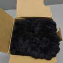 Kevin Textile Pack of 2 Corduroy Soft Soild Decorative Square Throw Pillow Covers Set Cushion Cases Pillowcases for Sofa Bedroom Car 26 x 26 Inch 66 x 66 Cm Black