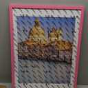 wyooxoo 18x24 Poster Frame Pink Made of Solid Wood Picture Frames Display Pictures 16x20 with Mat or 18x24 Without Mat Colorful Frame For Horizontal Vertical Wall Mounting