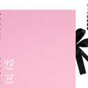 Vienrose 8x8 Inch Scrapbook Album, Small Photo Album DIY Scrapbook Black Thick Kraft Paper Memory Book, Scrap Book Photo Albums for Couple Baby Wedding Family (Pink)