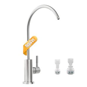 Hiqufet Drinking Water Faucets for Kitchen Sink, Stainless Steel Water Filter Faucet for Reverse Osmosis or Water Filtration System, RO Bar Sink Faucet, Brushed Nickel