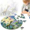 Puzzles for Kids Ages 4-8, 70Pcs Large Dinosaur Jigsaw Floor Puzzle, Educational Learning Toy Gifts for Boys Girls Ages 3 4 5 6 7 8