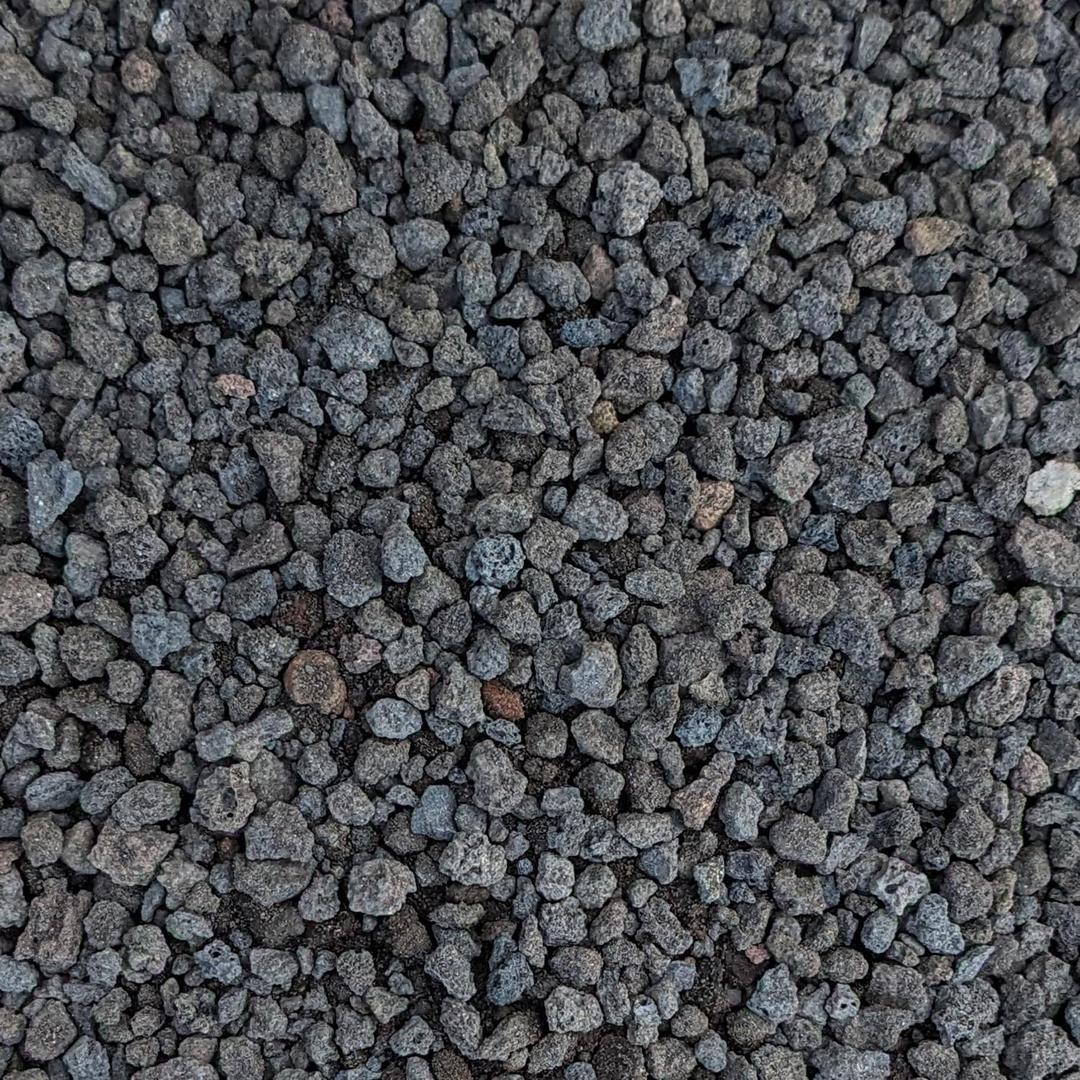 Black Lava Rocks for Plants Natural Horticultural Volcanic Rock (1/4" Size) (Mined in USA) (5-lb Bag)