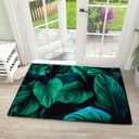 Door Mat, Abstract Tropical Leaf Front Door Mat 17''x30'', Doormats Indoor Entrance, Welcome Entry Mat,Outdoor Welcome Mat,Low-Profile Floor Rugs for Entry Patio
