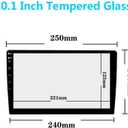 10.1 Inch Screen Protector for Android Car Stereo Radio - Tempered Glass HD Clear Touchscreen Protection Shield - Compatible with Teyes CC3 Podofo & Double Din Head Unit GPS Navigation