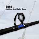 Fiblink 1-Piece Conventional Boat Rod Saltwater Offshore Graphite Spinning Fishing Rod, (2 Pcs - 7' - 30-50 lb)