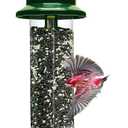 Squirrel Buster Plus Squirrel-proof Bird Feeder w/Cardinal Ring and 6 Feeding Ports, 5.1-pound Seed Capacity, Adjustable, Pole-mountable (POLE ADAPTOR SOLD SEPARATELY), Green
