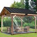 Plastic Tarps Heavy Duty Waterproof - 10X10FT Clear Vinyl Tarp with Grommets for Patio Tarpaulin for Outside Chicken Coop Porch Gazebo Plant Garden Lonas