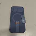 SURITCH for iPhone 12/12 Pro Case with Magnetic Camera Slide Cover and Adjustable Kickstand, Compatible with MagSafe, Shockproof Bumper Case Slim Protective Cover for iPhone 12/12 Pro 6.1 Inch, Blue