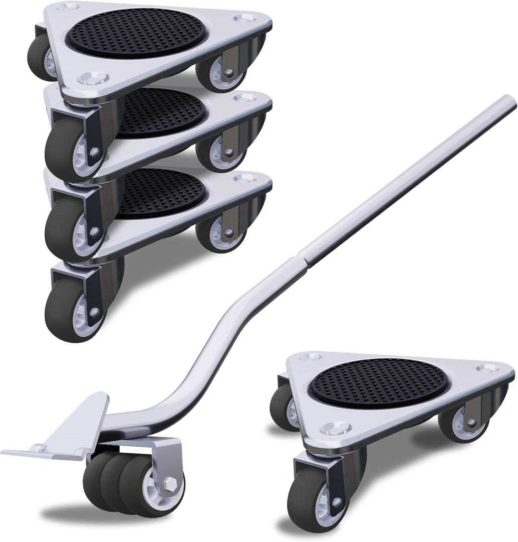 Set of 4 Super Duty Cup Dolly | Large Frame | Model 3310 | 3000-lb Capacity Per Set with Heavy Duty Phenolic Wheels
