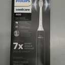 Philips Sonicare 4100 Rechargeable Electric Toothbrush, with Pressure Sensor, 2 Intensity Settings, SmarTimer and QuadPacer, 14-Day Battery Life, Black, Model HX3681/24
