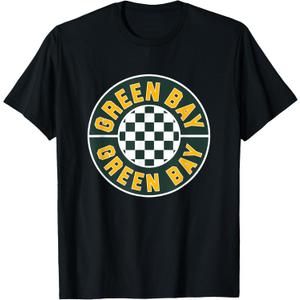 GREEN BAY - Throwback Design - Classic T-Shirt (Black, L)