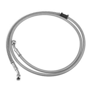 Motoforti 55.12" Length 10mm ID Motorcycle Hydraulic Brake Line Oil Hose Pipe Stainless Steel Braided Cable for ATV Motocross Sport Bikes Silver Tone