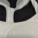 Hanes Womens Sport Compression Racerback Sports-Bra (Large, Black/White - 2 Pack)