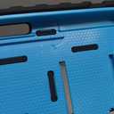 Grifobes Case for iPad Air 11-inch (M3/M2) 2025/2024, for iPad Air 5th/4th Generation 2022/2020 10.9", Heavy Duty Rugged Cover with Stand/Pencil Holder for i Pad Air 6th 5 4 Gen (Black+Blue)