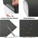 MEARCOOH Self Adhesive Foam Sheets, Black 9x12 Inch 2mm Sticky Eva Foam Paper for Crafts Cardmaking Photo Frames Classroom Scrapbooking Christmas Crafts (Black 10 Sheets)