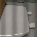 Bemis 7300SLEC Slow Close Toilet Seat, Easy Clean Hinges and Durable Plastic Seat, Made in USA, Elongated, White