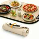 IGREEN Food Warming Mat  Portable Electric Warming Tray, Rollable Silicone Heating Pad with 3 Heat Settings & Auto Shut-Off  Buffet & Kitchen Food Warmer for Parties, Family Meals & Everyday Use