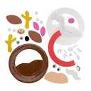 Christmas Character Plate Door Hanger Craft Kit, Makes 12