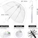 Kids Clear Umbrella for Rain Dome Bubble Umbrellas Windproof for Kids Boys and Girls