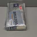 DriftAway Stripe 2 Panels Curtains Linen Blend Textured Window Privacy Light Filtering Drapes for Living Room Bedroom Grommet 84 Inches Jean Navy on Beige